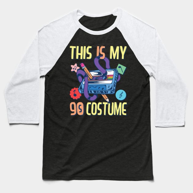 This Is My 90s Costume, 90s Outfit For Women & Men, Nineties Baseball T-Shirt by auviba-design